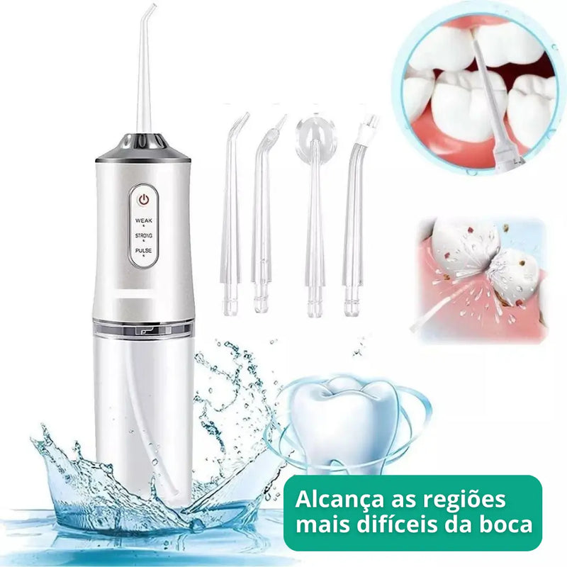 Irrigador Bucal PowerClean® - Limpeza Completa [40% OFF]