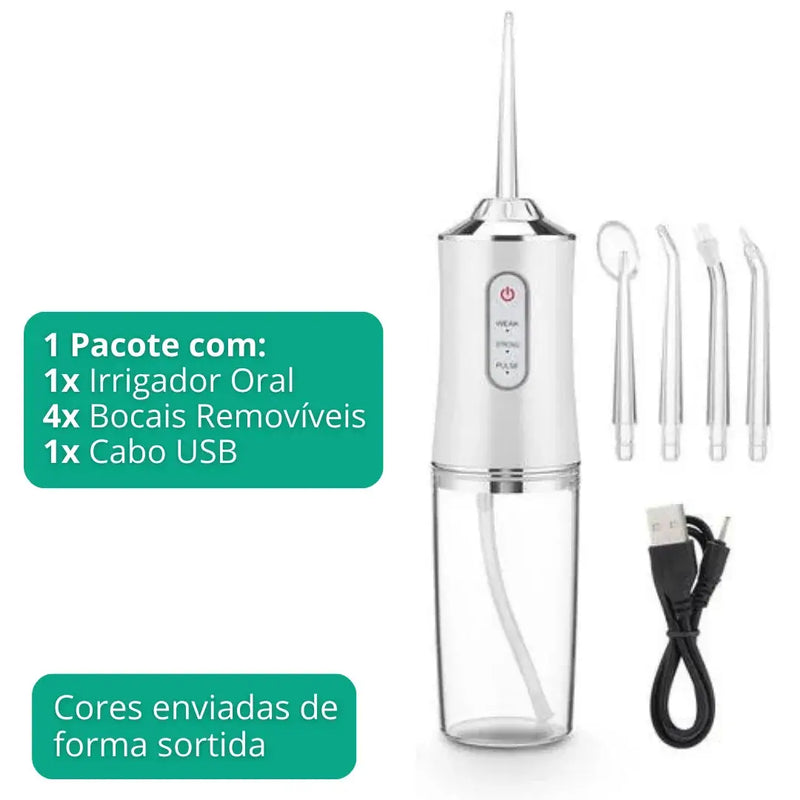 Irrigador Bucal PowerClean® - Limpeza Completa [40% OFF]