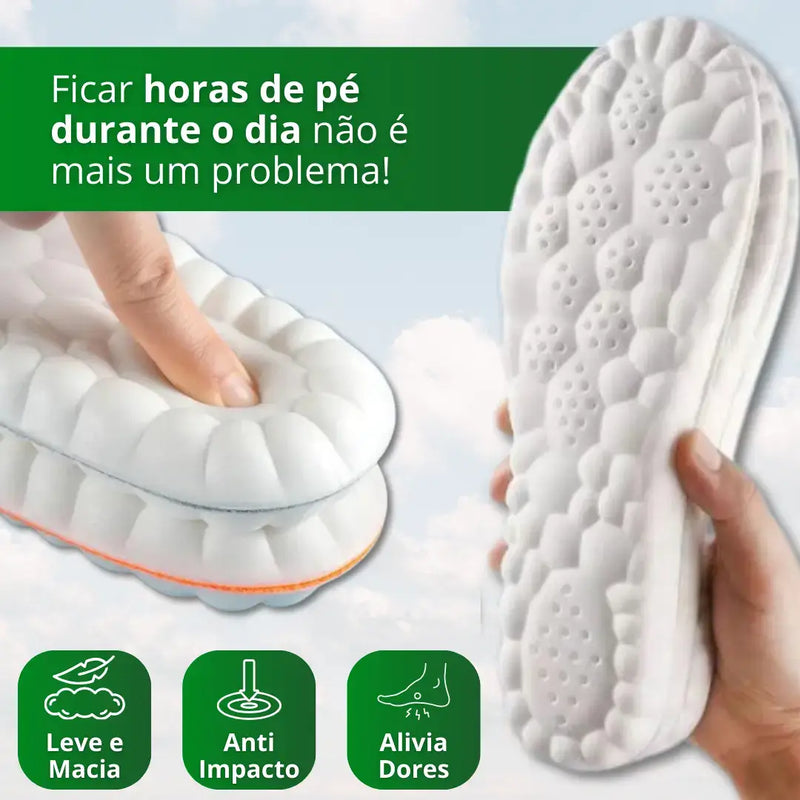 Palmilha Ortopédica 4D FootFlex® Anti Impacto [Últimas Unidades]