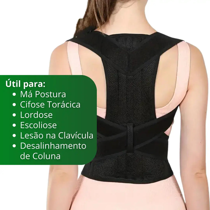 Colete Corretor Postural Ajustável SupportPro®