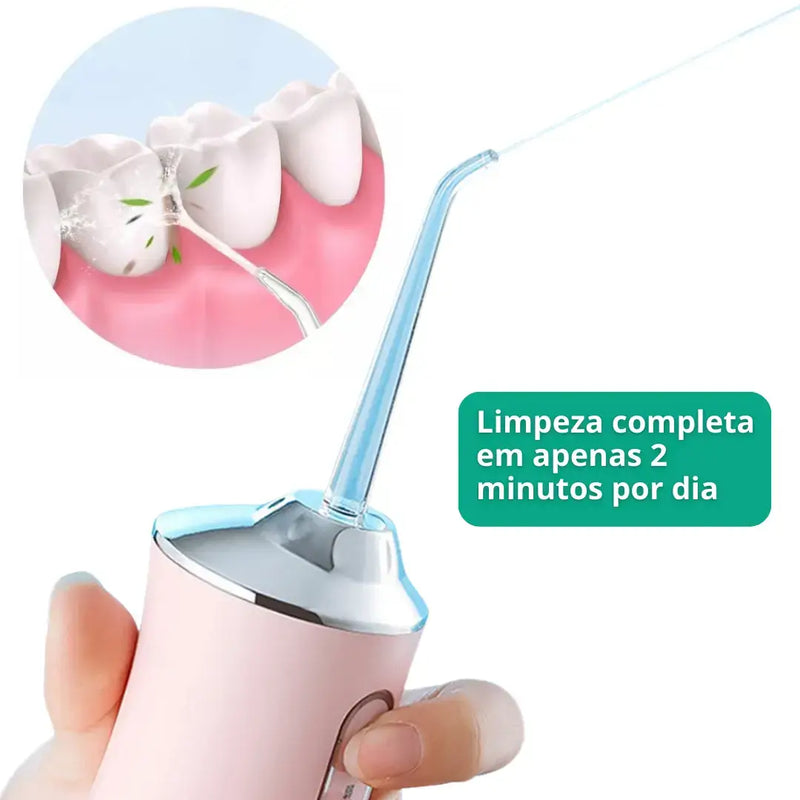 Irrigador Oral PowerClean® - Limpeza Completa de Próteses e Implantes [40% OFF]