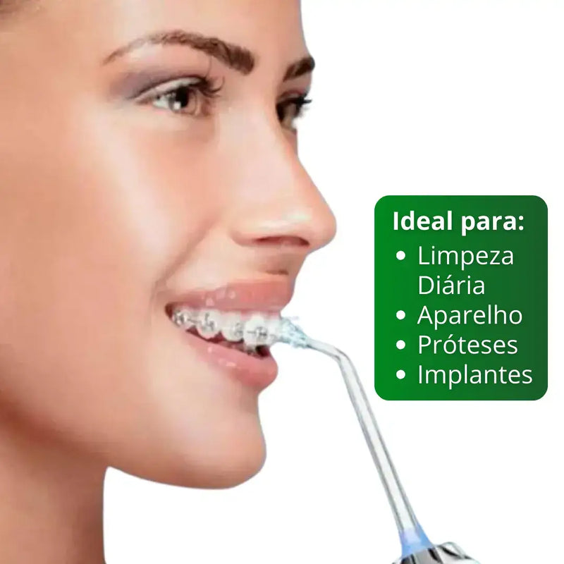 Irrigador Bucal PowerClean® - Limpeza Profunda [40% OFF]