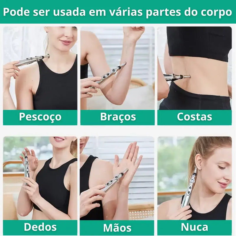 Caneta Massageadora de Acupuntura ArtiMove® - Articulações Leves [40% OFF + Kit Grátis]