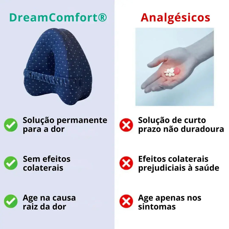 Travesseiro de Joelhos DreamComfort® - Sono Sem Dor [Desconto nos Kits]