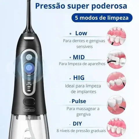 Irrigador Oral Jetfloss - Limpeza Profunda