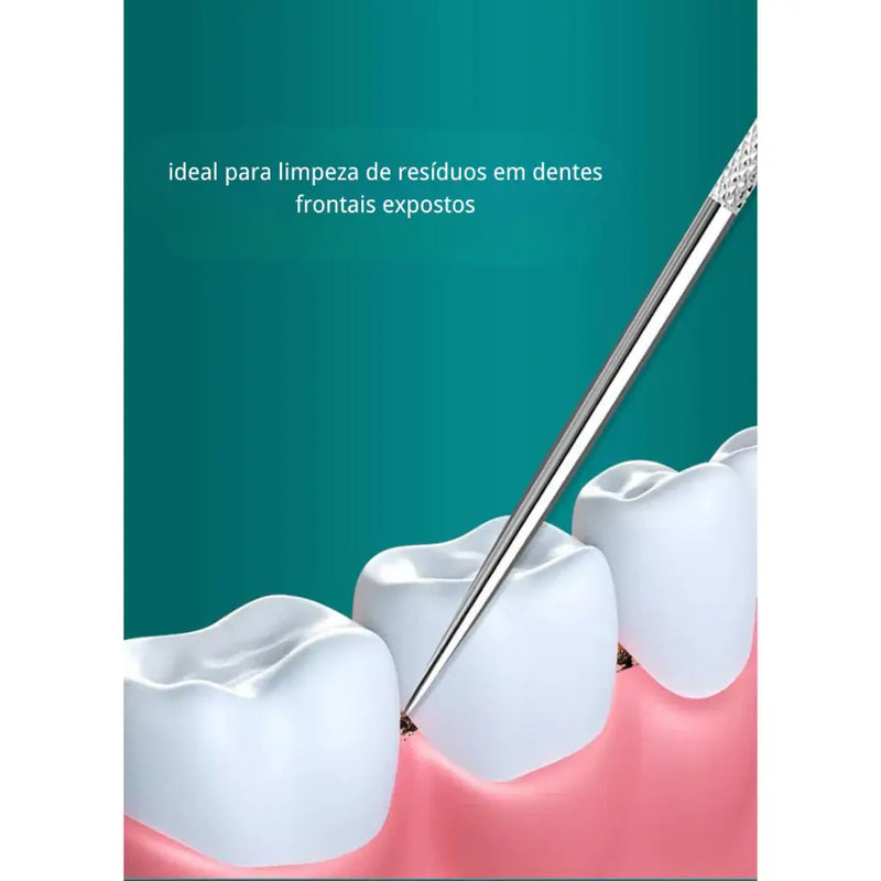 Palitos de Dente de Aço Inox - 7 Peças