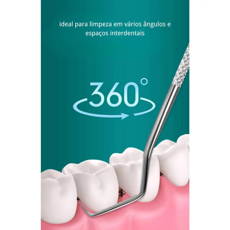 Palitos de Dente de Aço Inox - 7 Peças